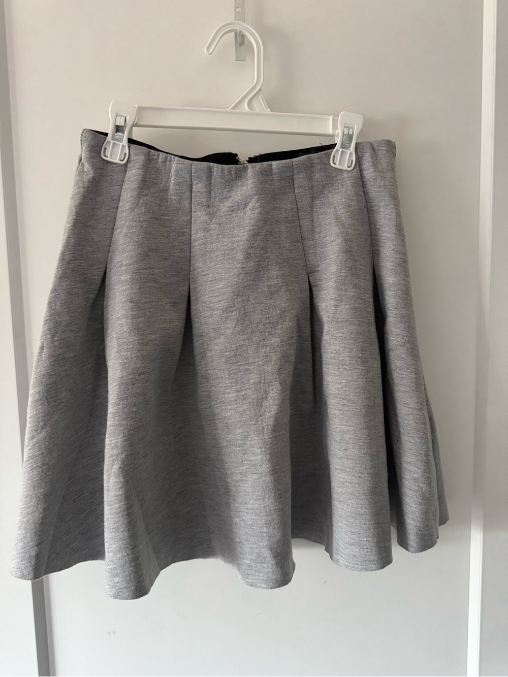 Women's Gray Pleated A-Line Tennis Style Skirt